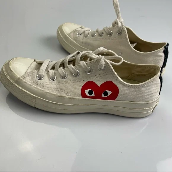 CdG PLAY x Converse Women's Chuck Taylor All Star Peek-A-Boo Low-Top Sneakers - Picture 2 of 7